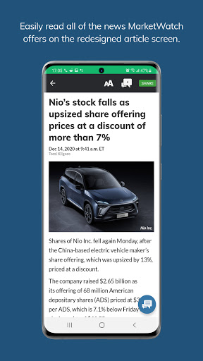 MarketWatch ekran görüntüsü