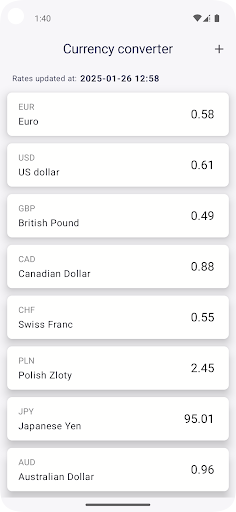Simple Currency Converter ekran görüntüsü