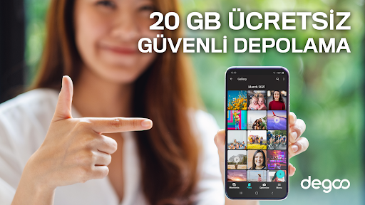 Degoo: 20 GB Bulut Depolama ekran görüntüsü