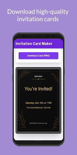 Invitation Card Maker ekran görüntüsü