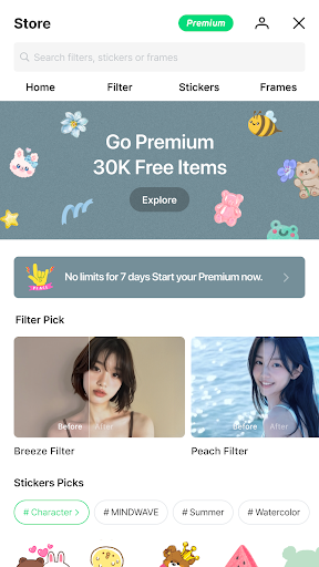 LINE Camera - Photo editor ekran görüntüsü