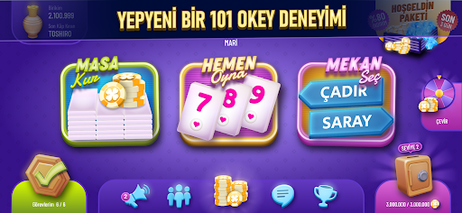 101 Okey Canlı - Online Yüzbir ekran görüntüsü