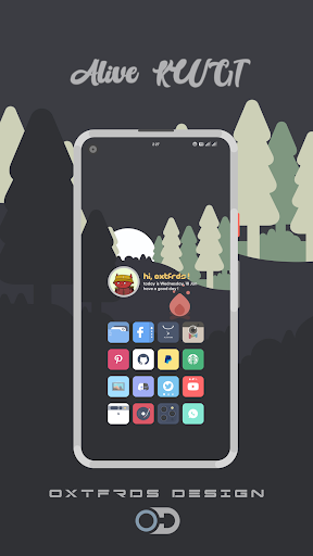 Alive KWGT ekran görüntüsü