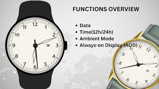 Analog Classic Watch Face ekran görüntüsü