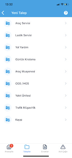 D-One Filo Yönetimi ekran görüntüsü