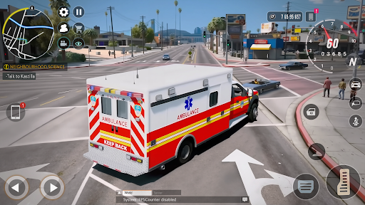 Ambulance Driving Rescue Games ekran görüntüsü