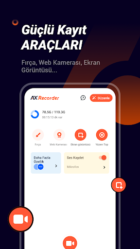 Ekran Kaydedici Sesli ekran görüntüsü