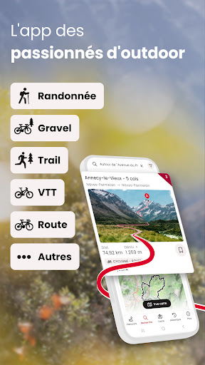 OpenRunner : cartes vélo rando ekran görüntüsü