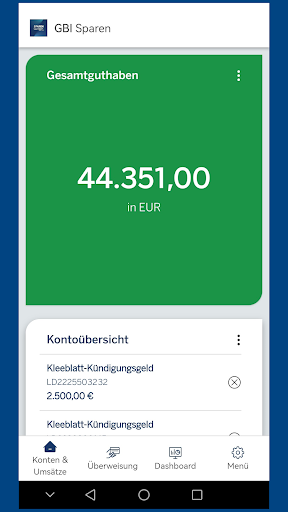 GBI Sparen ekran görüntüsü
