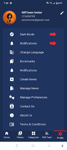 News App ekran görüntüsü