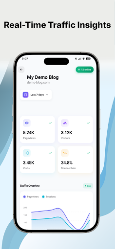 Umami : Dashboard ekran görüntüsü