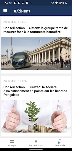 La lettre des Placements ekran görüntüsü