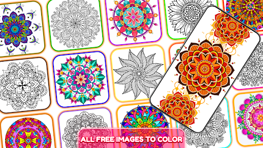 Mandala Color by Number Book ekran görüntüsü