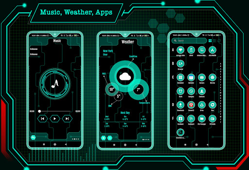 Futuristic UI Launcher ekran görüntüsü