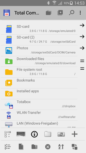 Total Commander - file manager ekran görüntüsü