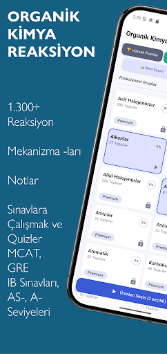 Organik Kimya Reaksiyonları ekran görüntüsü