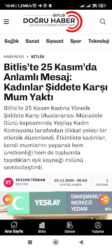 Bitlis Doğru Haber ekran görüntüsü