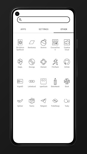 Arcticons Black - Icon Pack ekran görüntüsü
