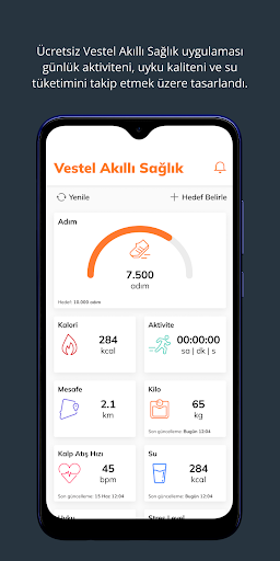 Vestel Akıllı Sağlık ekran görüntüsü