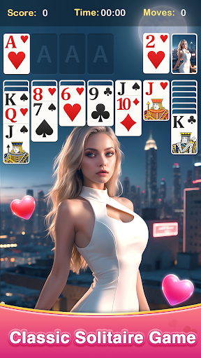 Solitaire Girls: Card Games ekran görüntüsü