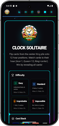 Clock Solitaire Master Offline ekran görüntüsü