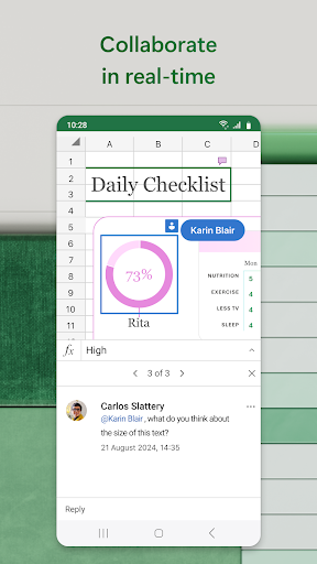 Microsoft Excel: Spreadsheets ekran görüntüsü