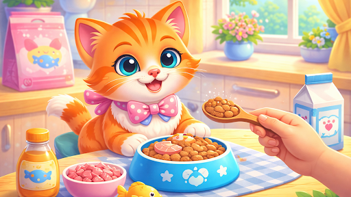 Meow Kedi Bakım Oyunu ekran görüntüsü