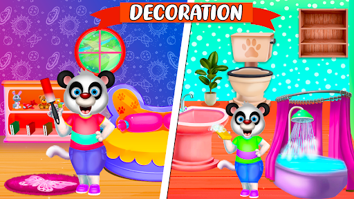 Baby Panda House Cleaning Game ekran görüntüsü