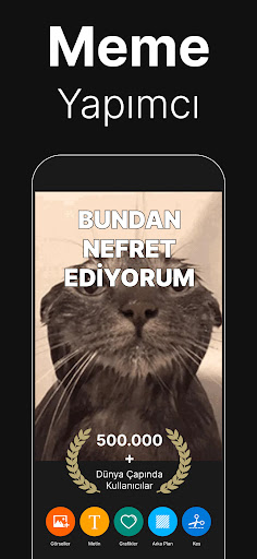 Meme Yapıcı: GIF ve Çıkartma ekran görüntüsü