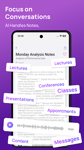 Flow AI Transcribe Voice Notes ekran görüntüsü