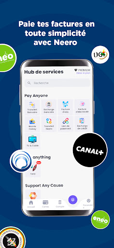 Neero, paie transfert recharge ekran görüntüsü