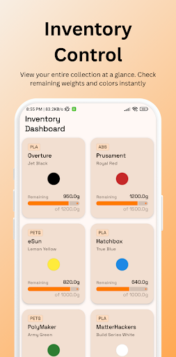 SPOOL: 3D Printing Inventory ekran görüntüsü