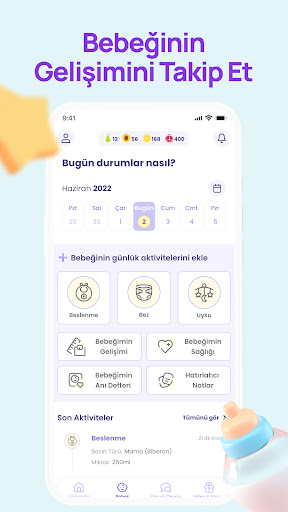 Elika: Bebek Gelişim Takibi ekran görüntüsü