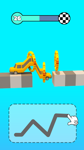 Car Climber: Draw Bridge 3D ekran görüntüsü