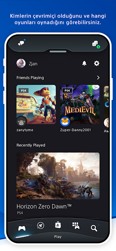 PlayStation App ekran görüntüsü