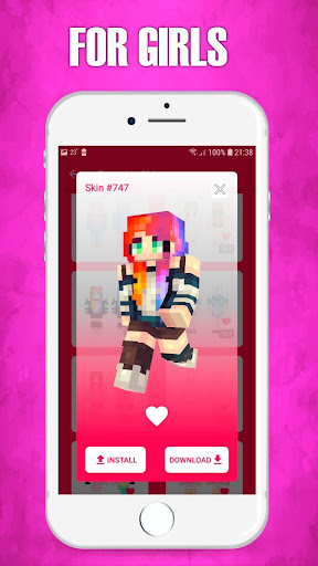Girls Skins for Minecraft ekran görüntüsü
