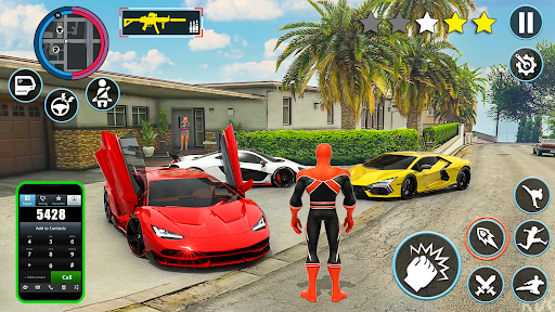 Spider Game Mafia Rope Hero ekran görüntüsü