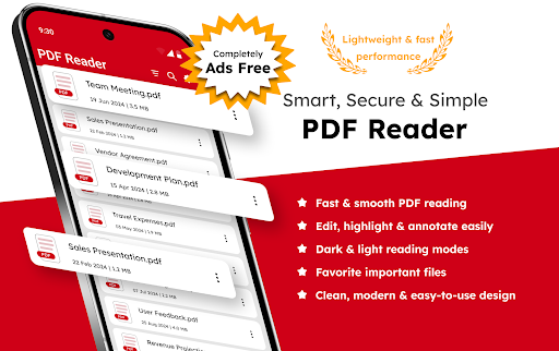PDF Reader - without ads ekran görüntüsü