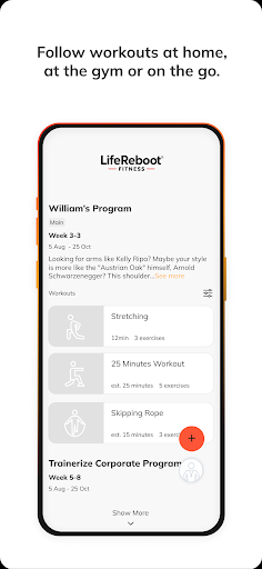 LifeReboot Fitness ekran görüntüsü