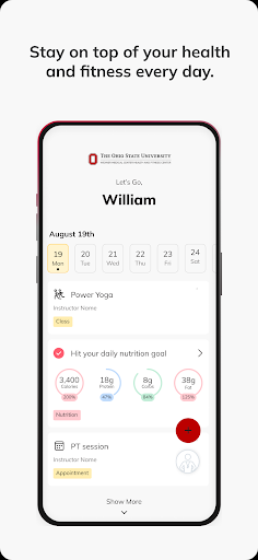 OSU Wexner Health and Fitness ekran görüntüsü
