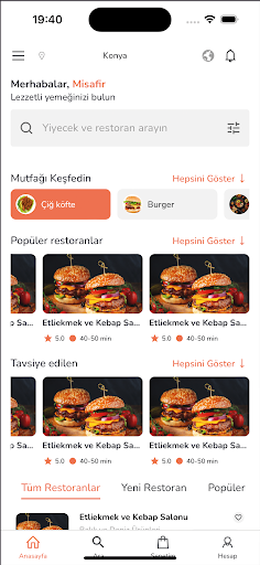 Online Yemek Siparişi -Neyiyek ekran görüntüsü