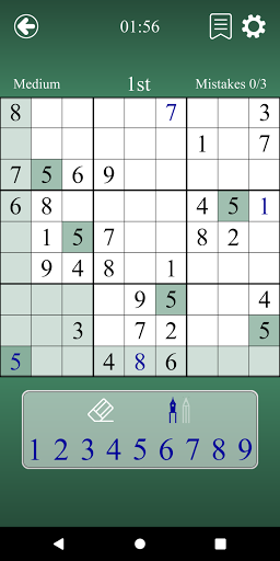 Sudoku online ekran görüntüsü