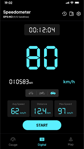 GPS Speed Tracker: Speedometer ekran görüntüsü