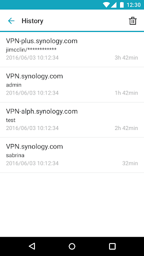 Synology VPN Plus ekran görüntüsü