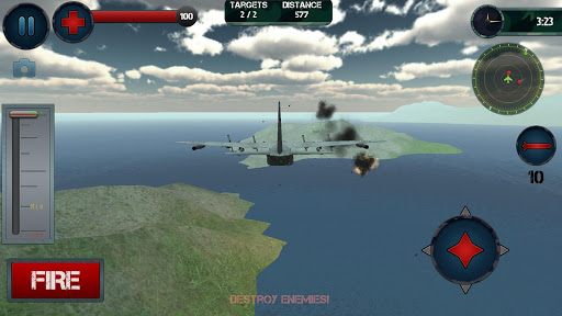 Airplane Gunship Simulator 3D ekran görüntüsü