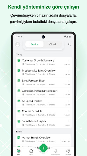 Zoho Sheet: E-tablo app ekran görüntüsü