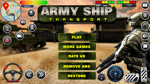 Army Transport Tank Ship Games ekran görüntüsü