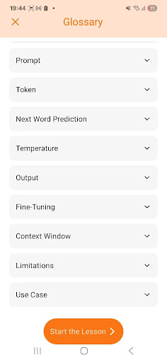 Courzy - Learn AI Tools ekran görüntüsü