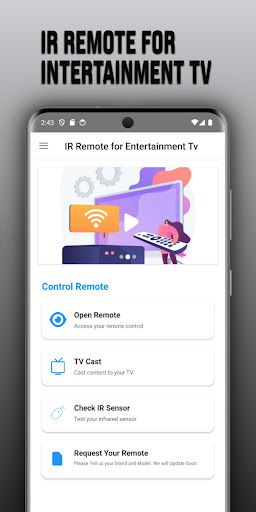 Remote for Intertainment tv ekran görüntüsü