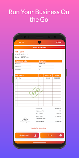 Invoice Maker- Bill & Estimate ekran görüntüsü
